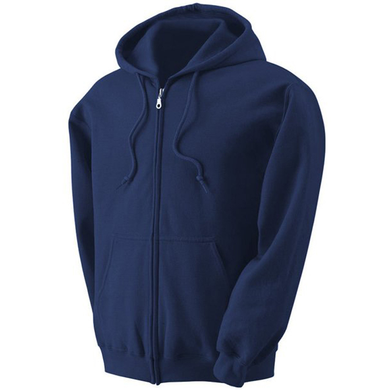 Zipper Plain Hoodies