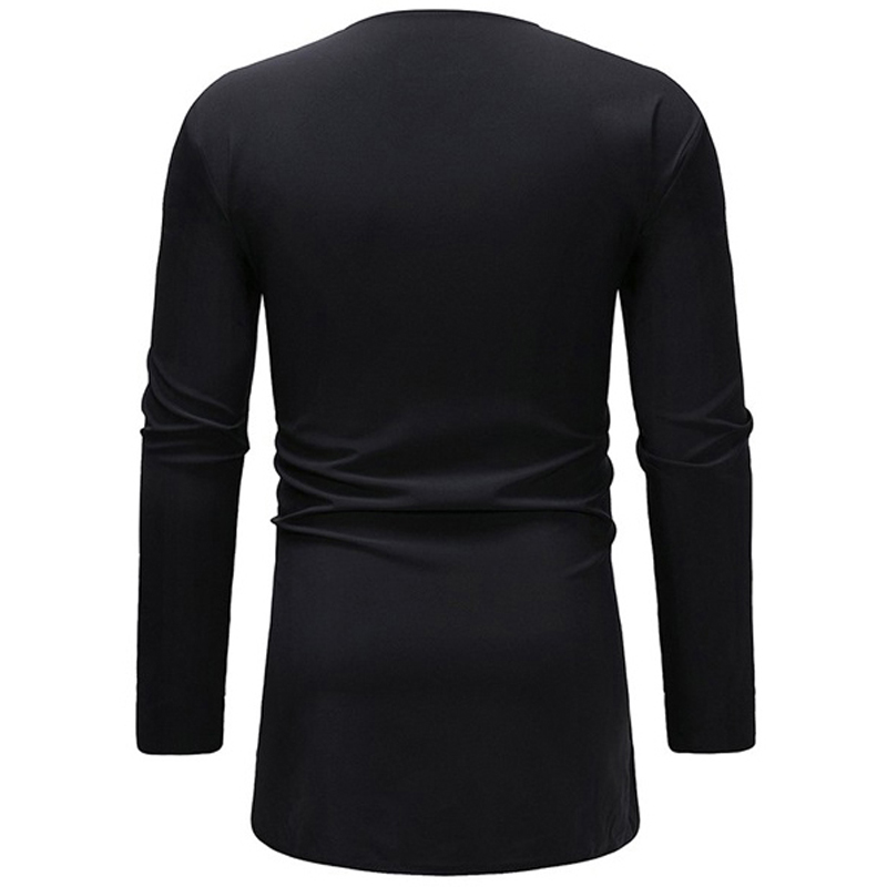 Black Shoulder Printed T-Shirt